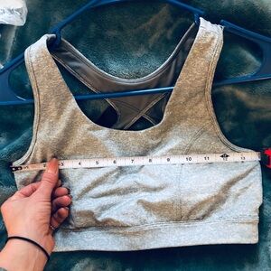 Tek Gear Heather Gray Sports Bra never worn
